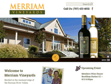 Tablet Screenshot of merriamvineyards.com